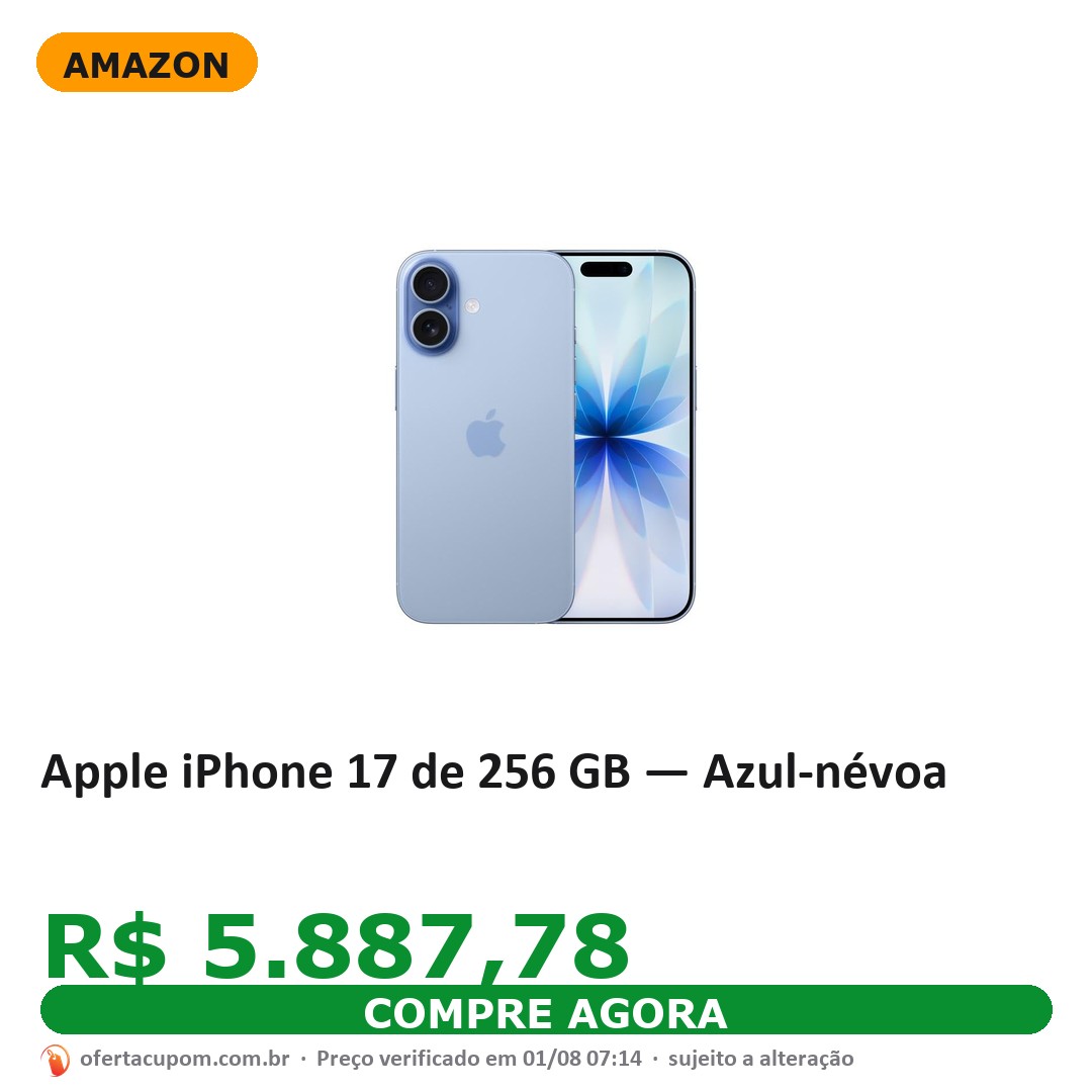 Apple iPhone 17 de 256 GB — Azul-névoa