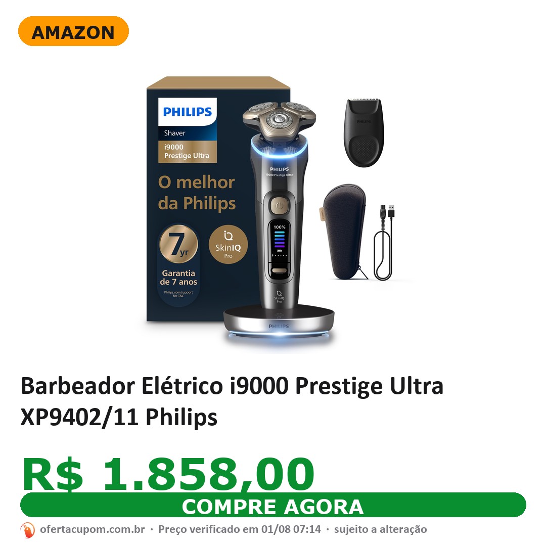 Barbeador Elétrico i9000 Prestige Ultra XP9402/11 Philips