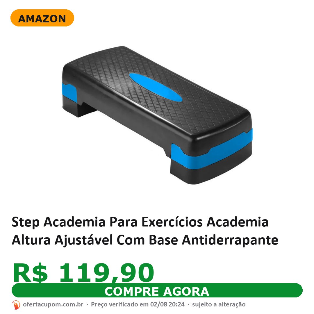 Step Academia Para Exercícios Academia Altura Ajustável Com Base Antiderrapante