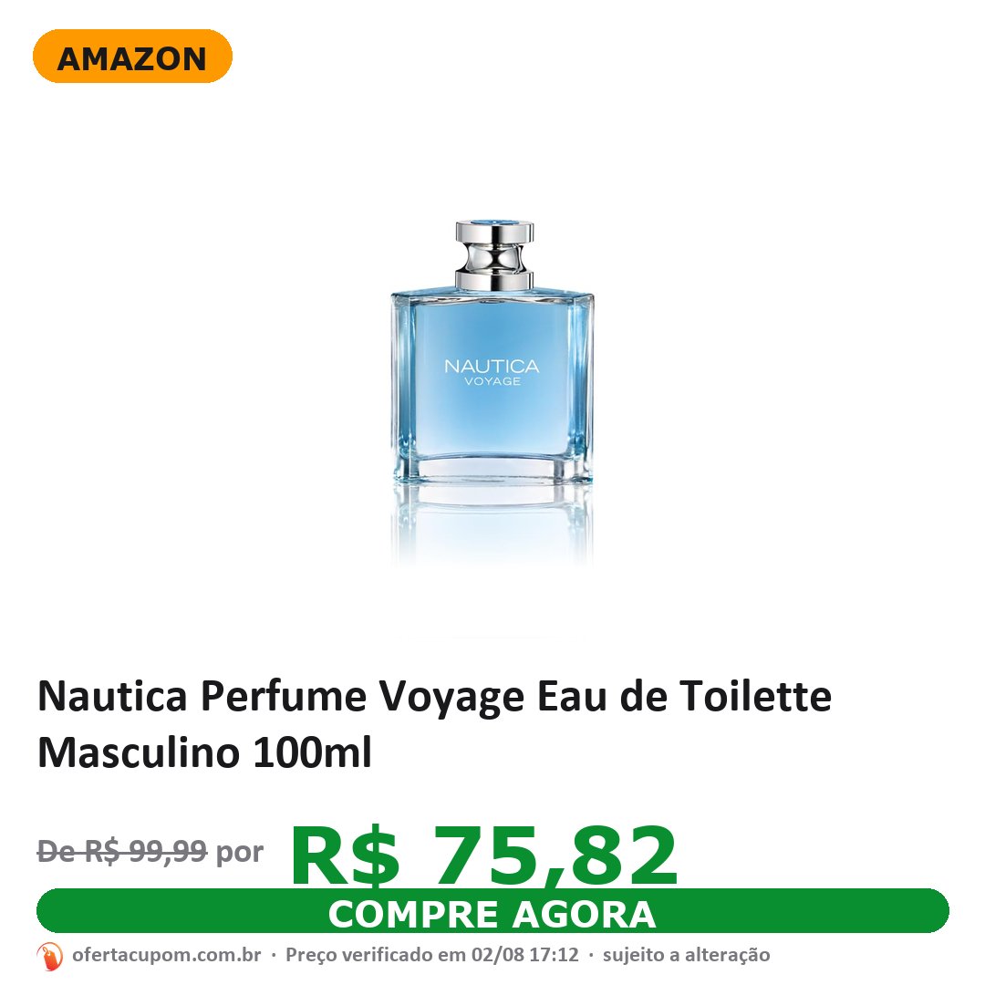 Nautica Perfume Voyage Eau de Toilette Masculino 100ml