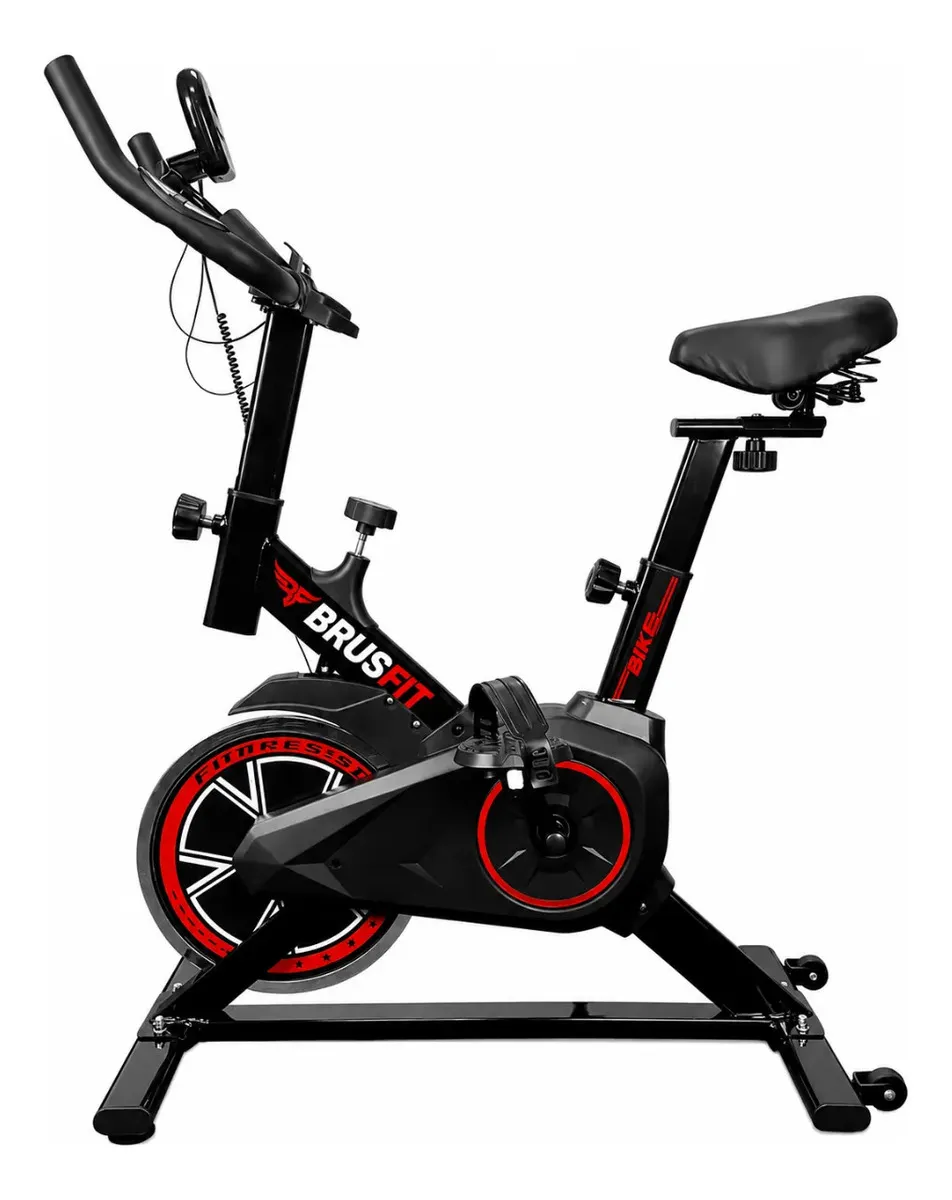 Brus fit Bicicleta Ergométrica Spinning Liftness X11 Cor Preto/vermelho