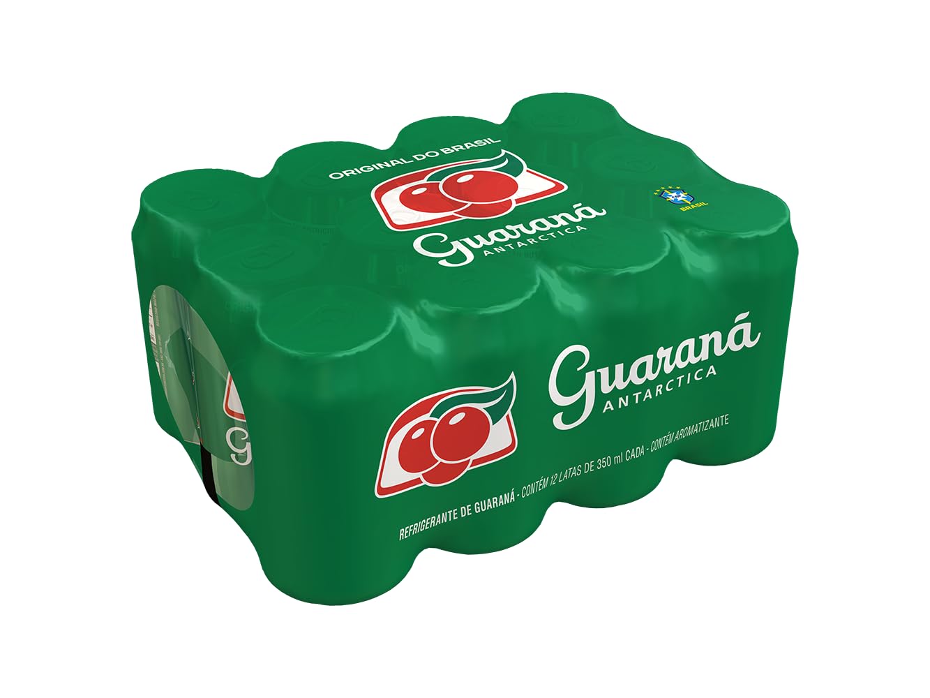Refrigerante Guaraná Antarctica, Lata 350ml, Pack com 12 unidades