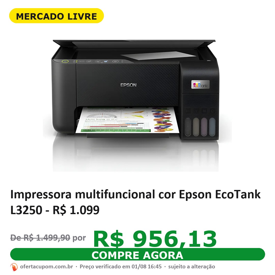 Impressora multifuncional cor Epson EcoTank L3250