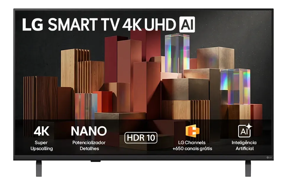 Smart TV LG 55&quot&quot 4K Ultra HD NANO AI Webos 26 55UN85C HDR10 Bluetooth Wi-Fi Google Cast