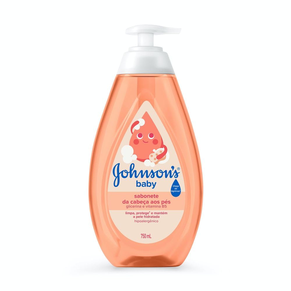 Johnson's Baby Sabonete Líquido Glicerina da Cabeça aos Pés, 750ml