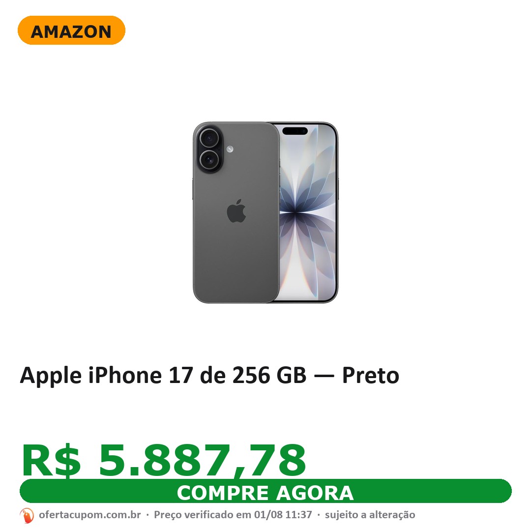 Apple iPhone 17 de 256 GB — Preto