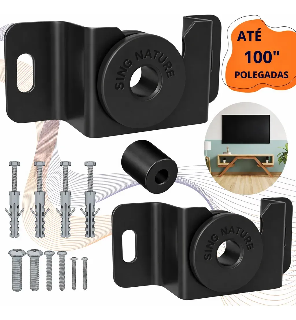 Suporte Tv Fixo Universal 10&quot&quot A 100&quot&quot Polegadas - Compacto - Sing Nature