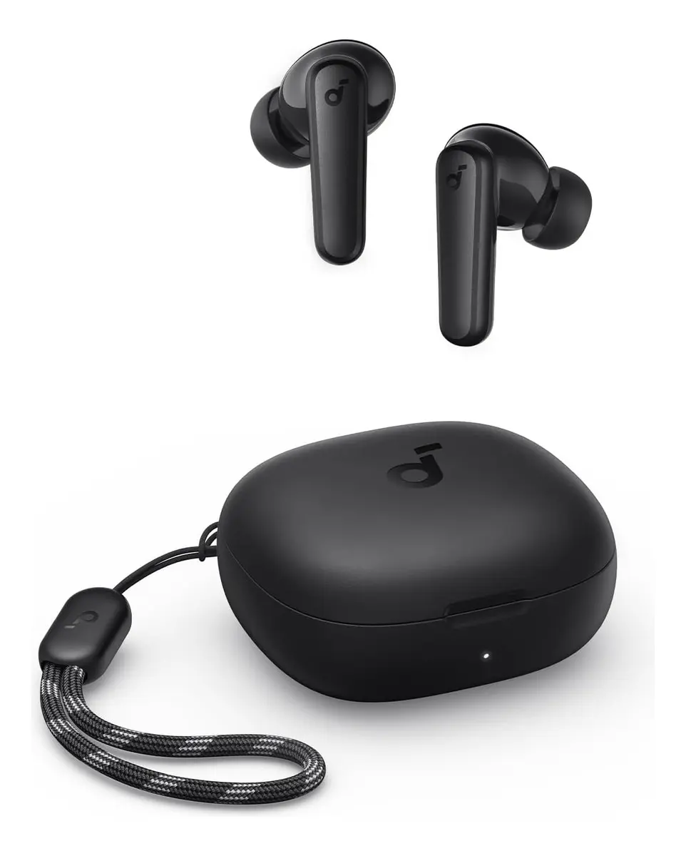 Fone De Ouvido Soundcore by Anker P20i Graves Poderosos e Impactantes Bluetooth 5.3 30H de Reprodução Resistência à Água 2 Mics IA para Chamadas Claras Personalização de Som via App Cor Preto