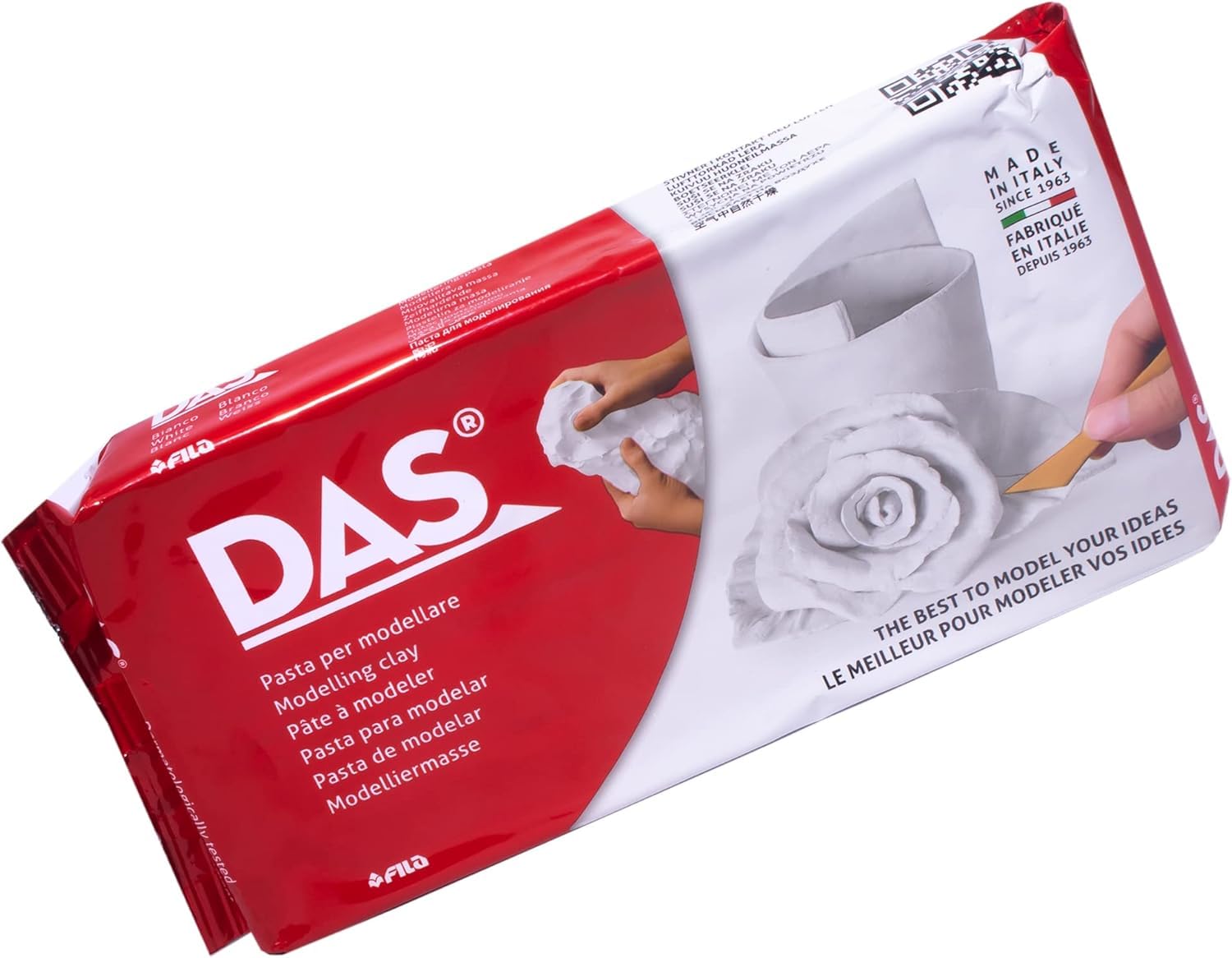 DAS, Massa para Modelar, Branco, 1Kg