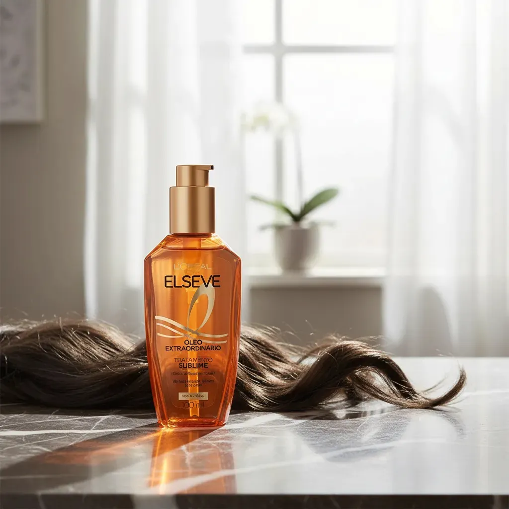 L&quotOréal Paris Elseve Óleo Extraordinário 100ml - Leave In Anti Frizz Protetor Térmico Tratamento Reconstrutor Para Todos Os Tipos De Cabelo