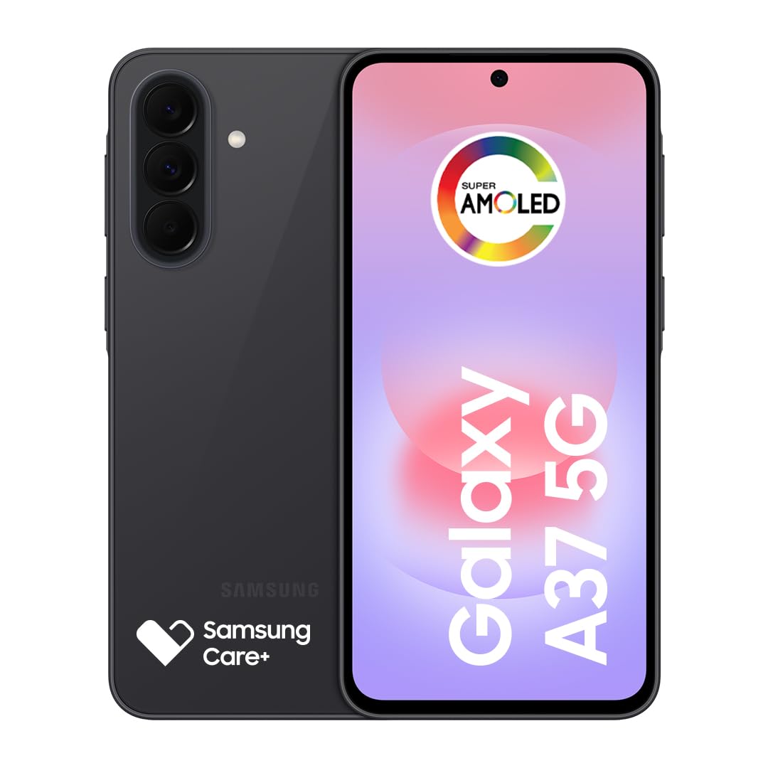Celular Samsung Galaxy A37 5G 128GB, 6GB RAM, Câmera 50MP (Preto)