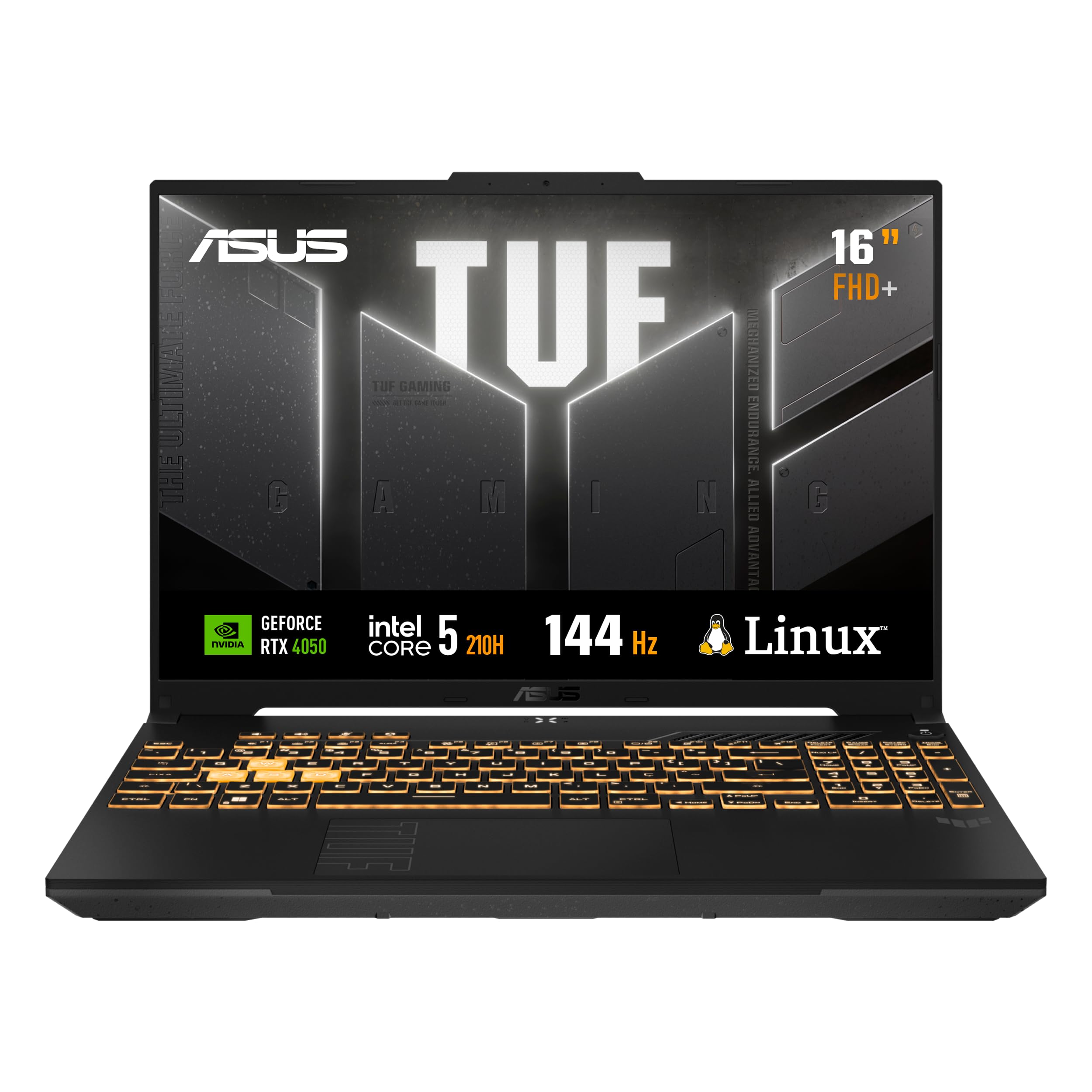 Notebook ASUS TUF Gaming F16, Intel Core 5, RTX4050, 16 GB, 512 GB, KeepOS, Tela 16" LCD LED, Mecha Gray - 5FX607VU-RL385