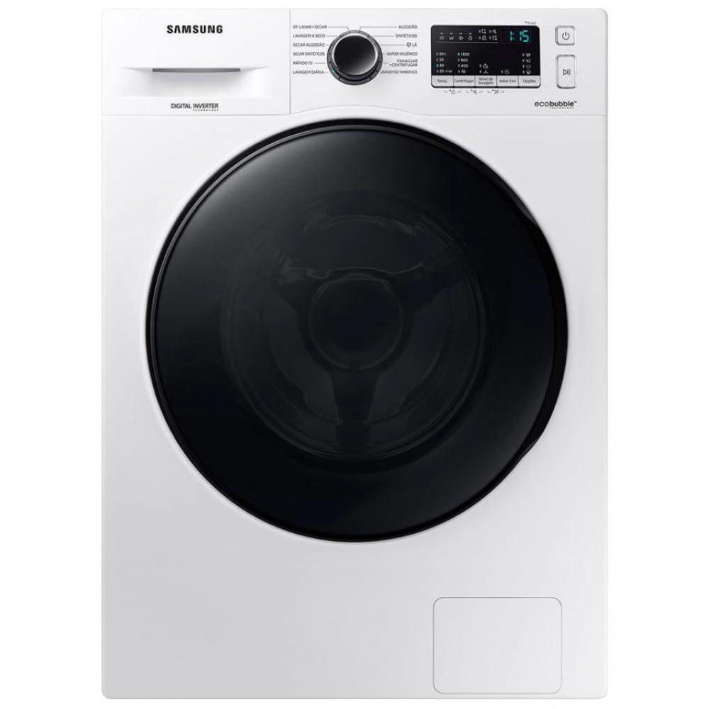 Samsung WD11A Lava e Seca 3 em 1 Branco Frontal 11kg com Ecobubble, Lavagem a Seco e Ciclo Rápido 220V Eletromecânico 1400rpm