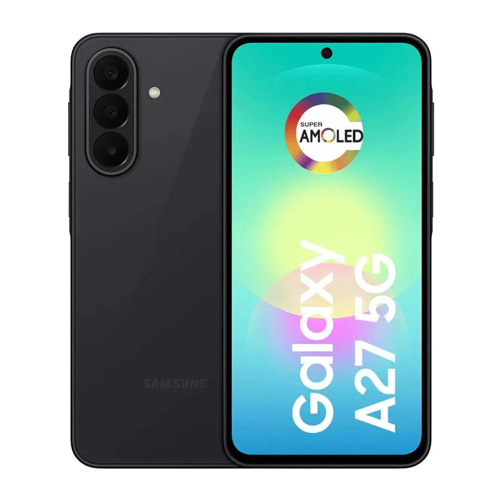 Smartphone Samsung Galaxy A27 5G 128GB 6GB, Super Amoled 6.7&quot&quot, Câmera Tripla 50MP Selfie 12MP, 5000 mAh, Ip67, NFC, Dual Sim, Recursos IA - Preto
