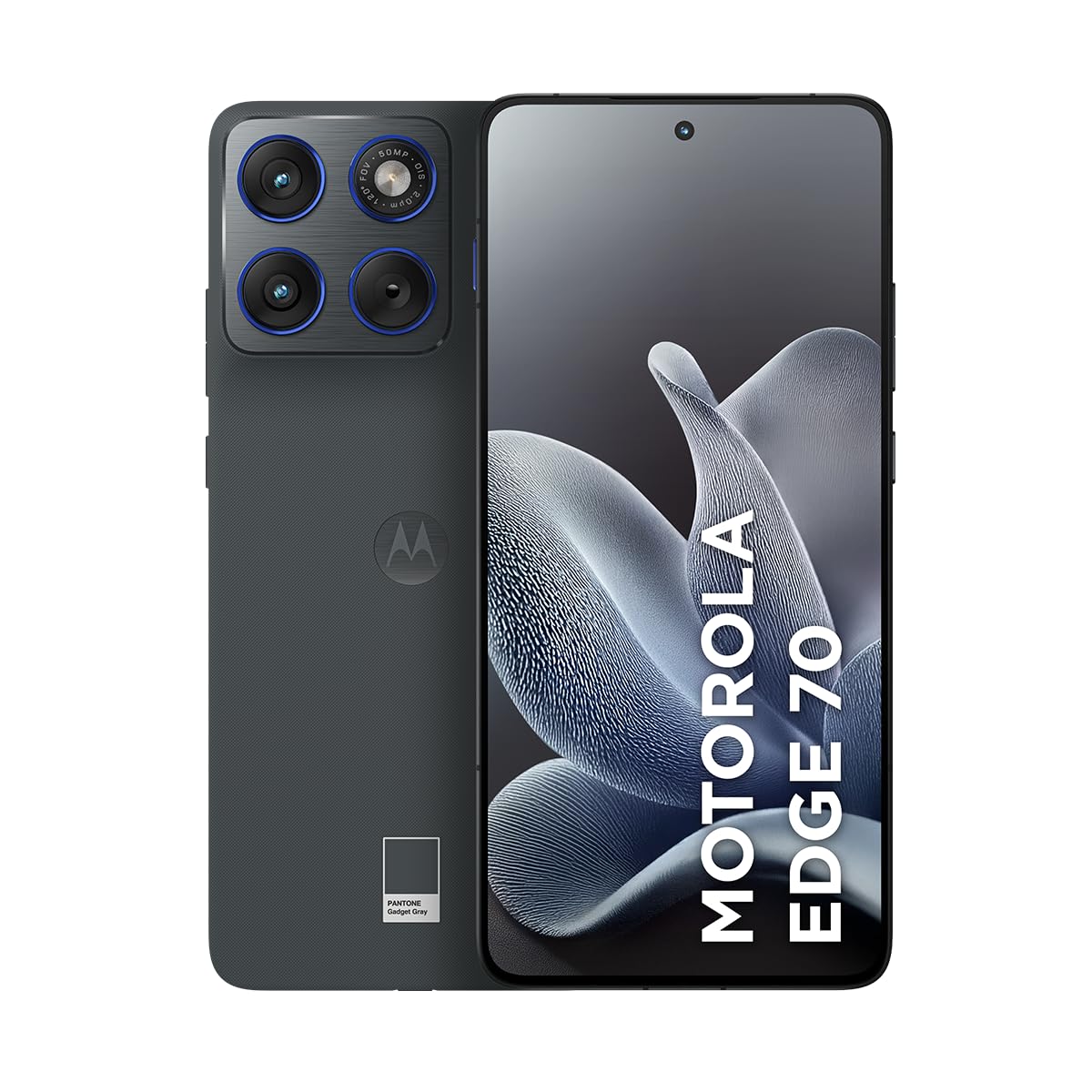 Smartphone Motorola Edge 70 5G - 256GB 24GB (8GB RAM + 16GB RAM Boost), Ultrafino, 3 Câmeras 50MP, Tela 1.5K Extreme Amoled 120Hz - Gadget Gray