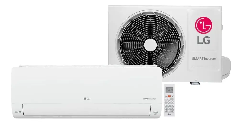 Ar Condicionado Split LG Inverter Smart Ai 12000 Btus Frio Branco