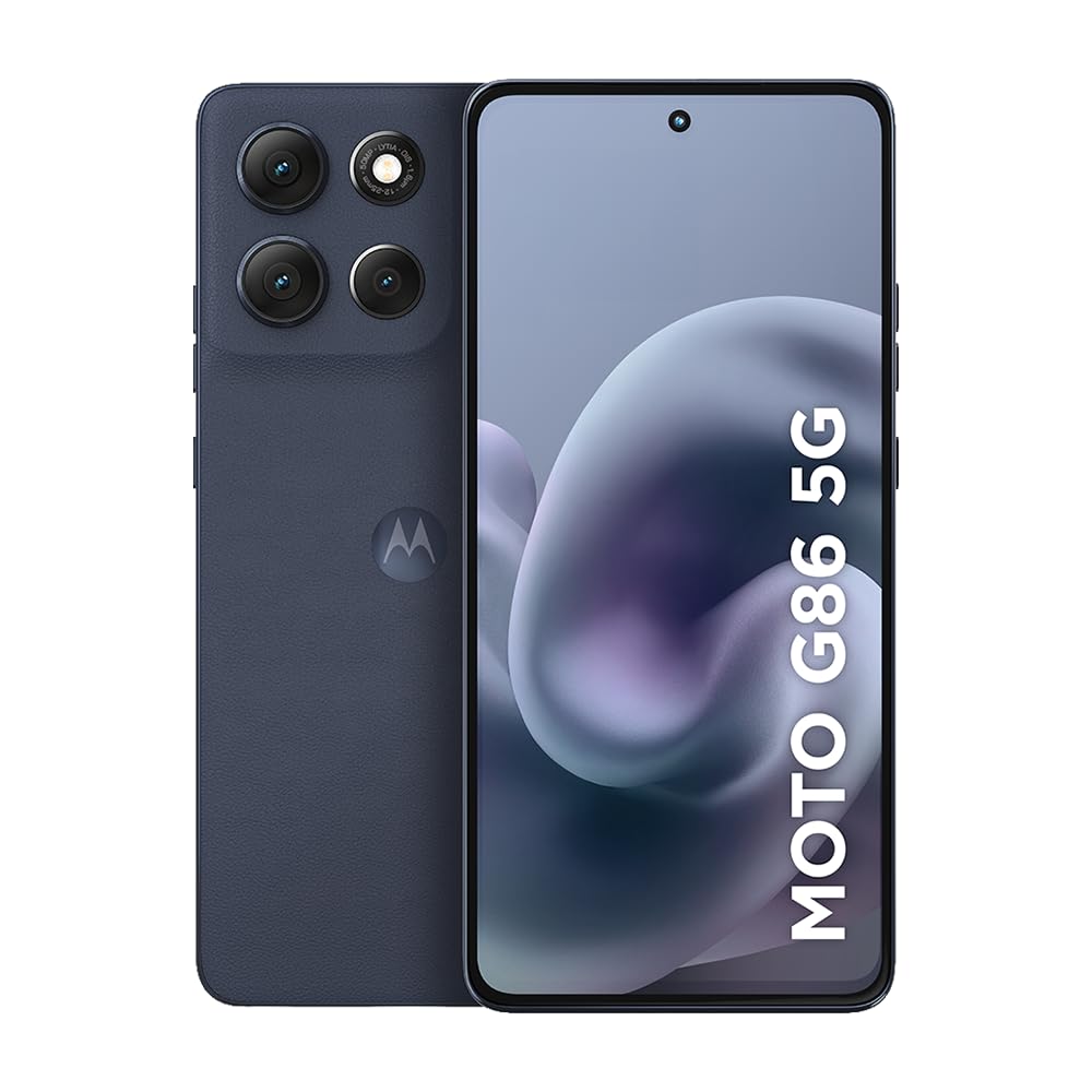 Smartphone Motorola Moto g86 5G - 256GB 24GB (8GB RAM+16GB Ram Boost) Tela 1.5K pOLED, 50MP Sony camera OIS Moto AI, videos em 4K, IP68 + IP69 - Grafite