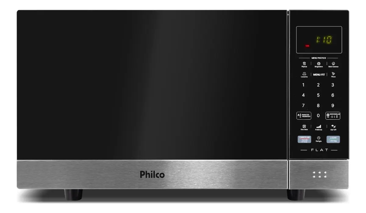 Micro-Ondas Philco 28L Preto Espelhado Flat PMO30F - R$ 1.132,9