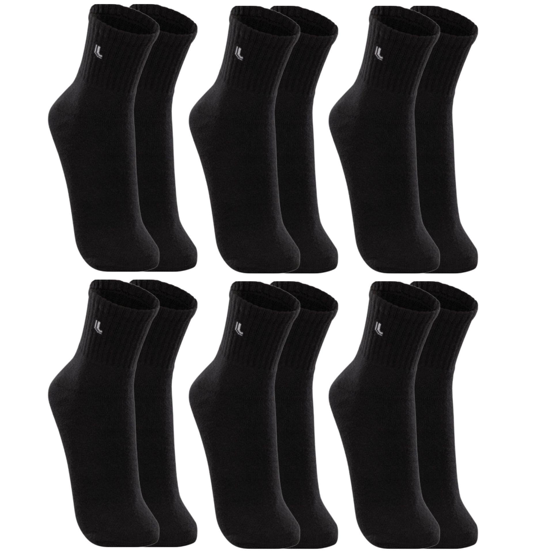 Kit 6 Pares Meias Lupo 3245 Cano Médio Algodão - Sortido
