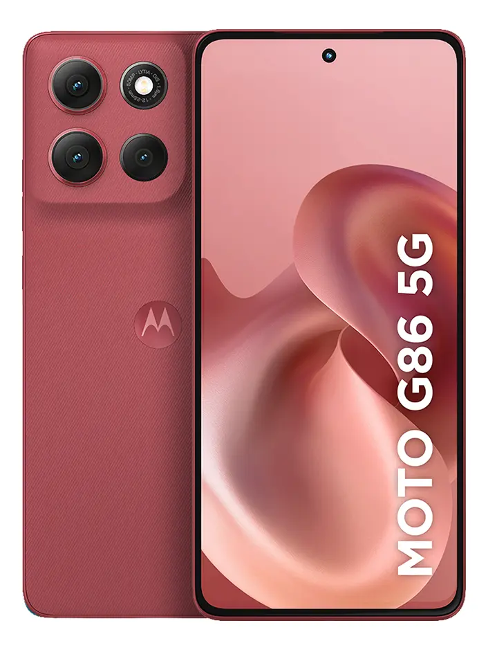 Smartphone Motorola Moto G86 5g - 256gb 24gb (8gb Ram+16gb Ram Boost), Tela 1.5k Poled, 50mp Sony Camera Ois Moto Ai, Videos Em 4k, Ip68 + Ip69 - Vermelho
