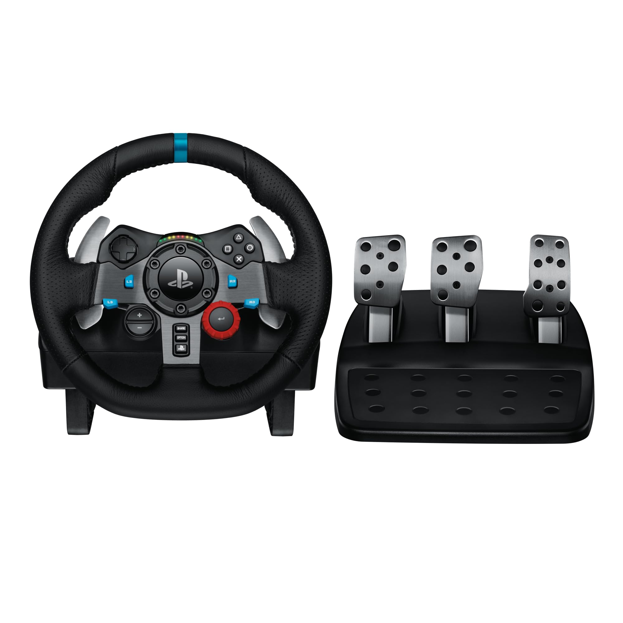 Volante e Pedais Logitech G29 Driving Force com Force Feedback para PS5, PS4, PS3 e PC
