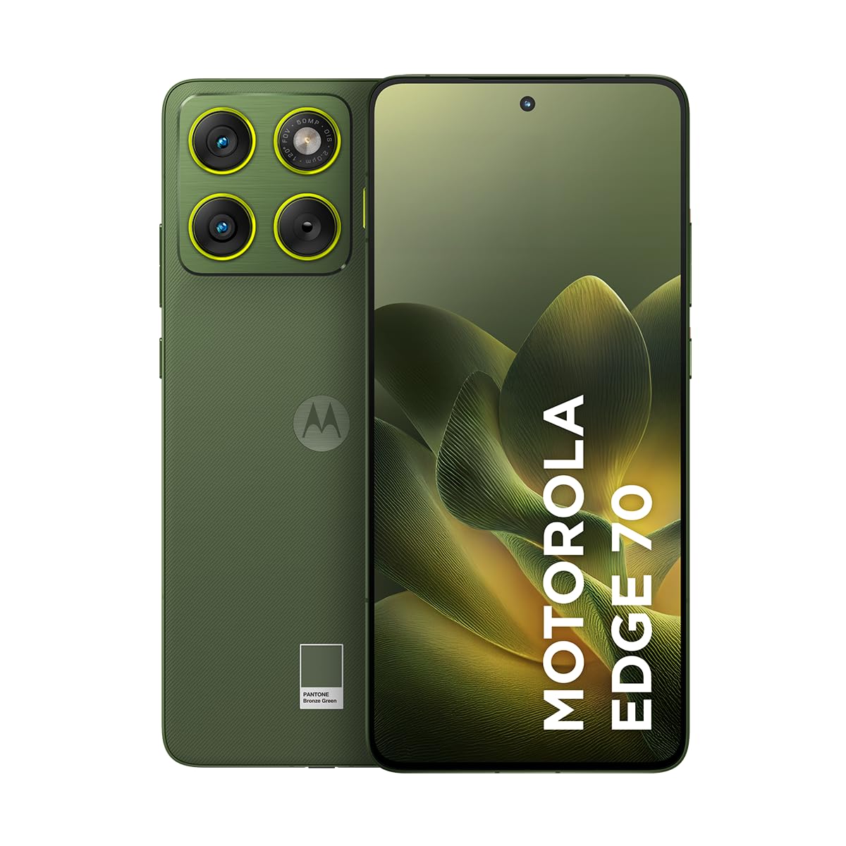 Smartphone Motorola Edge 70 5G - 512GB 24GB (12GB RAM + 12GB RAM Boost), Ultrafino, 3 cameras 50MP, Tela 1.5K extreme Amoled 120hz - Bronze Green