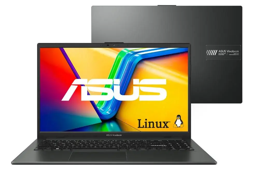 Notebook ASUS Vivobook Go E1504FA AMD Ryzen 5 7520U 8GB Ram 256GB SSD Linux KeepOS Tela 15,6" FHD Black - NJ731