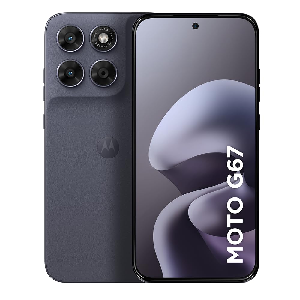 Smartphone Motorola Moto G67 5G - 128GB 12GB (4GB RAM + 8GB RAM Boost) camera 50MP Sony Lytia 600, tela 1.5K extreme Amoled 120hz, ultrarresistente - Chumbo