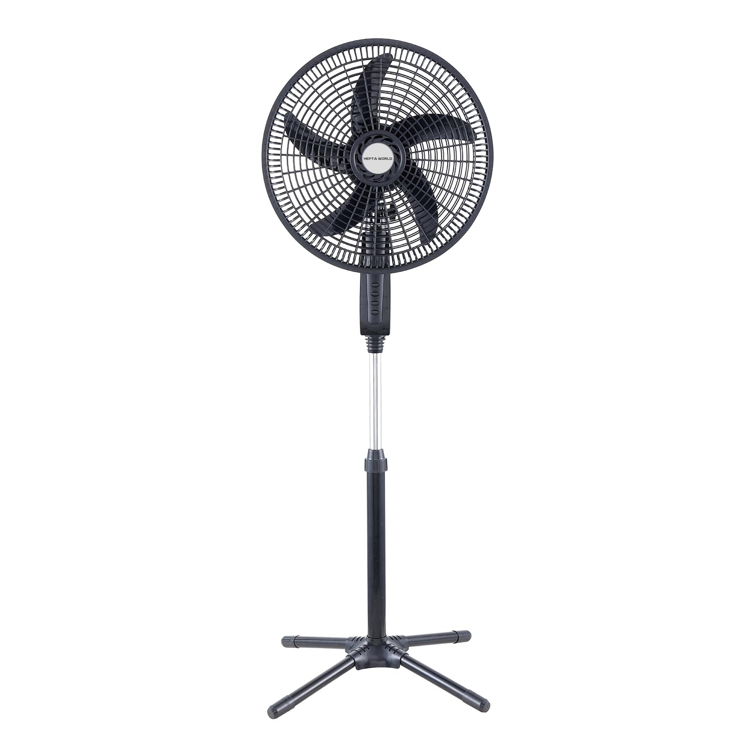 HEPTA WORLD Ventilador de Coluna, Resfriamento, Silencioso, Design Slim para Casa Escritório (PRETO, 110V, 101)