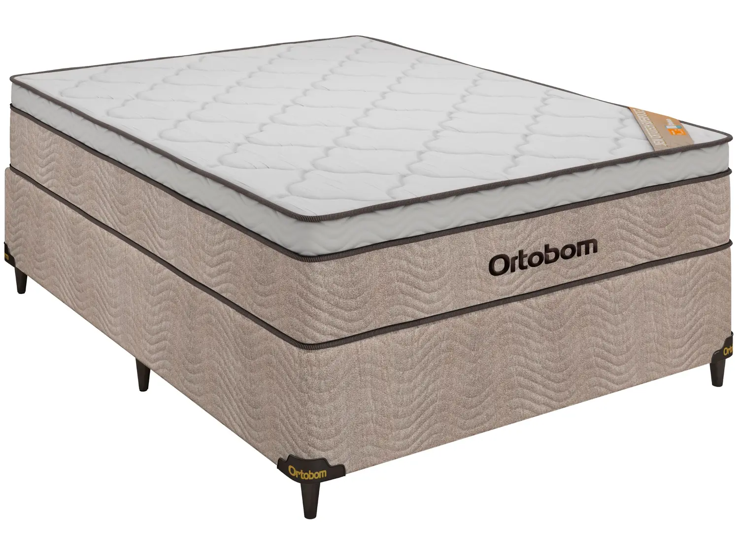 Cama Box Casal (Box + Colchão) Ortobom