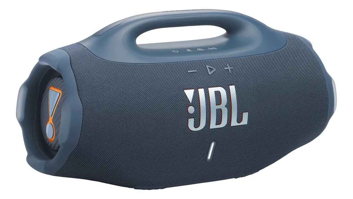 Caixa De Som Jbl Potente Bluetooth Resistente Água Azul Ip68 Jbl Boombox4br 210w Rms Graves Profundos E Estrondosos
