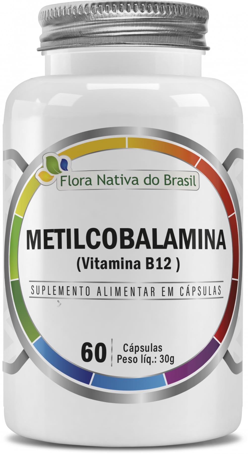 Vitamina B12 (Metilcobalamina) 414% IDR 60 cápsulas - Flora Nativa