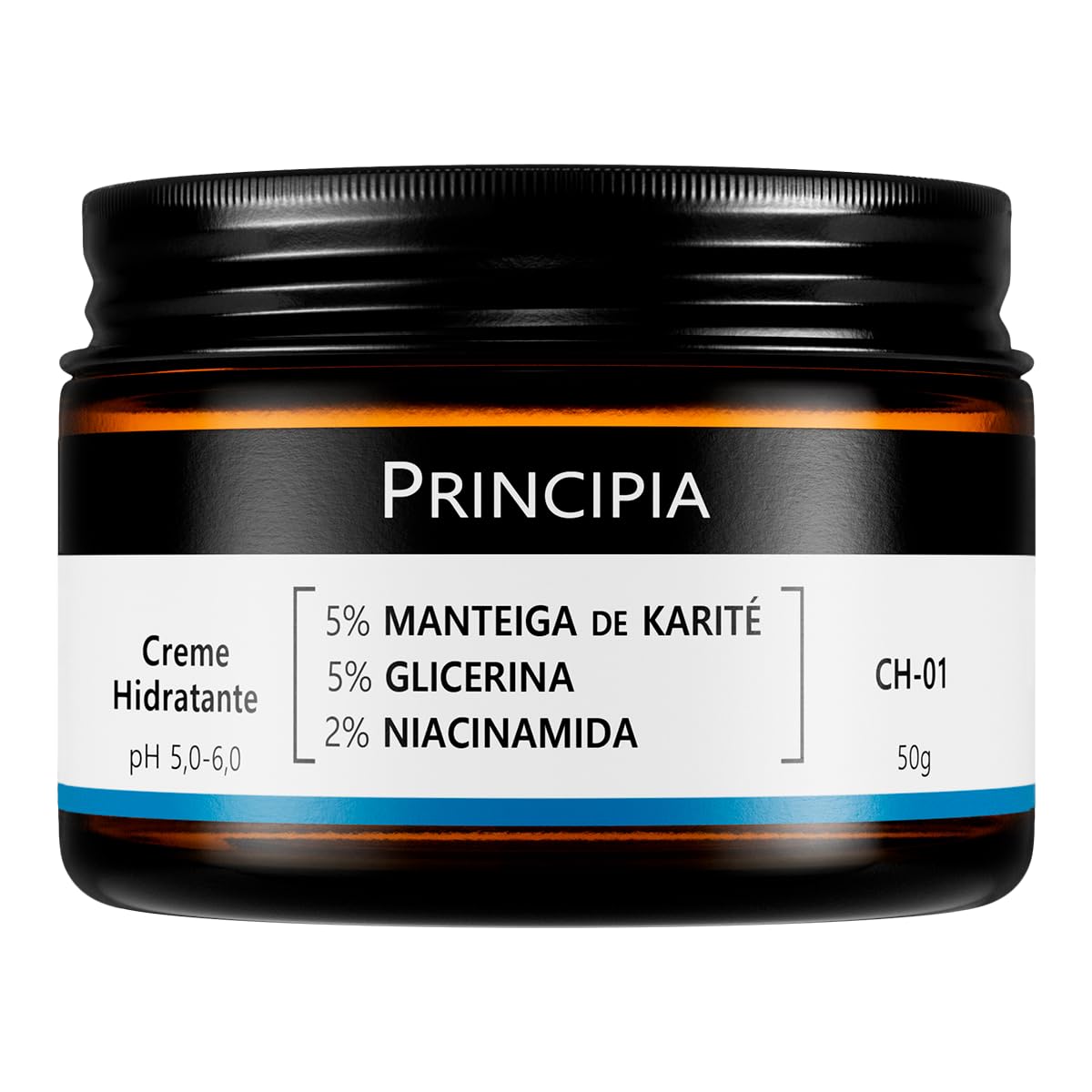 Creme Hidratante Facial 5% Manteiga de Karité + 5% Glicerina + 2% Niacinamida CH-01 com 50g