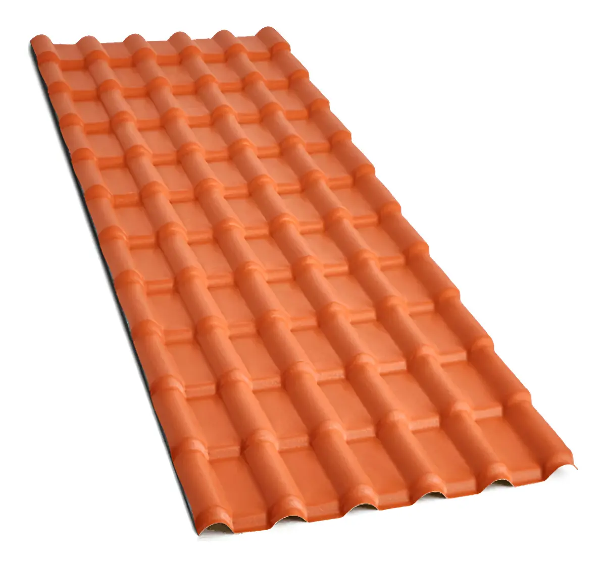 Telha Pvc Plan Precon de PVC Cerâmica 3,30m x 88cm Laranja