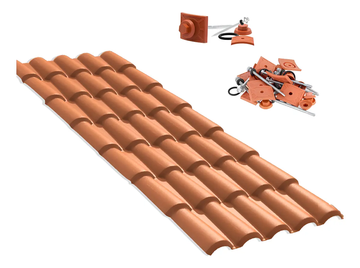 Telha Pvc Colonial Ecológica - 2,62m X 0,88m
