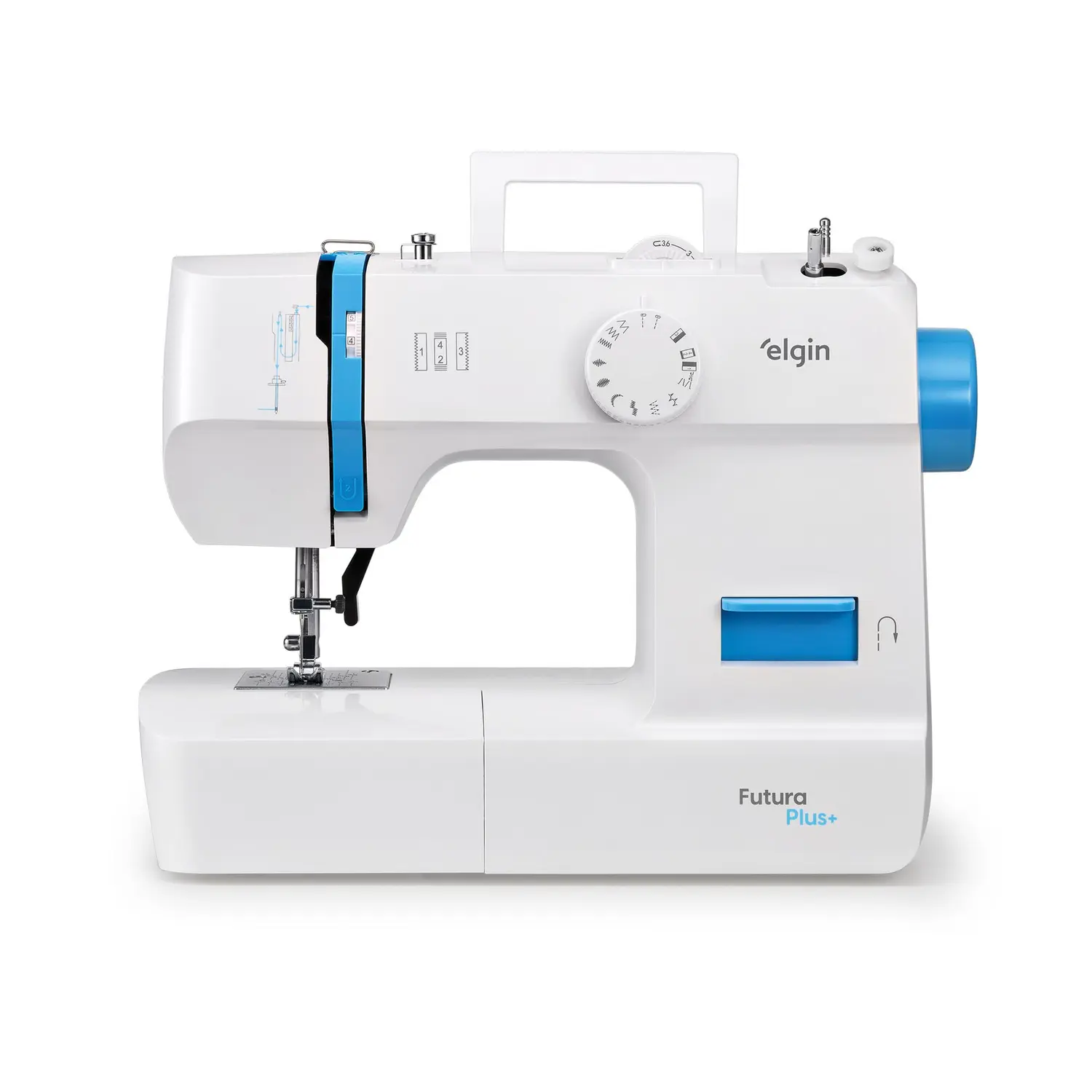 Máquina de Costura Reta Futura Plus Jx-2052 Portátil 127v