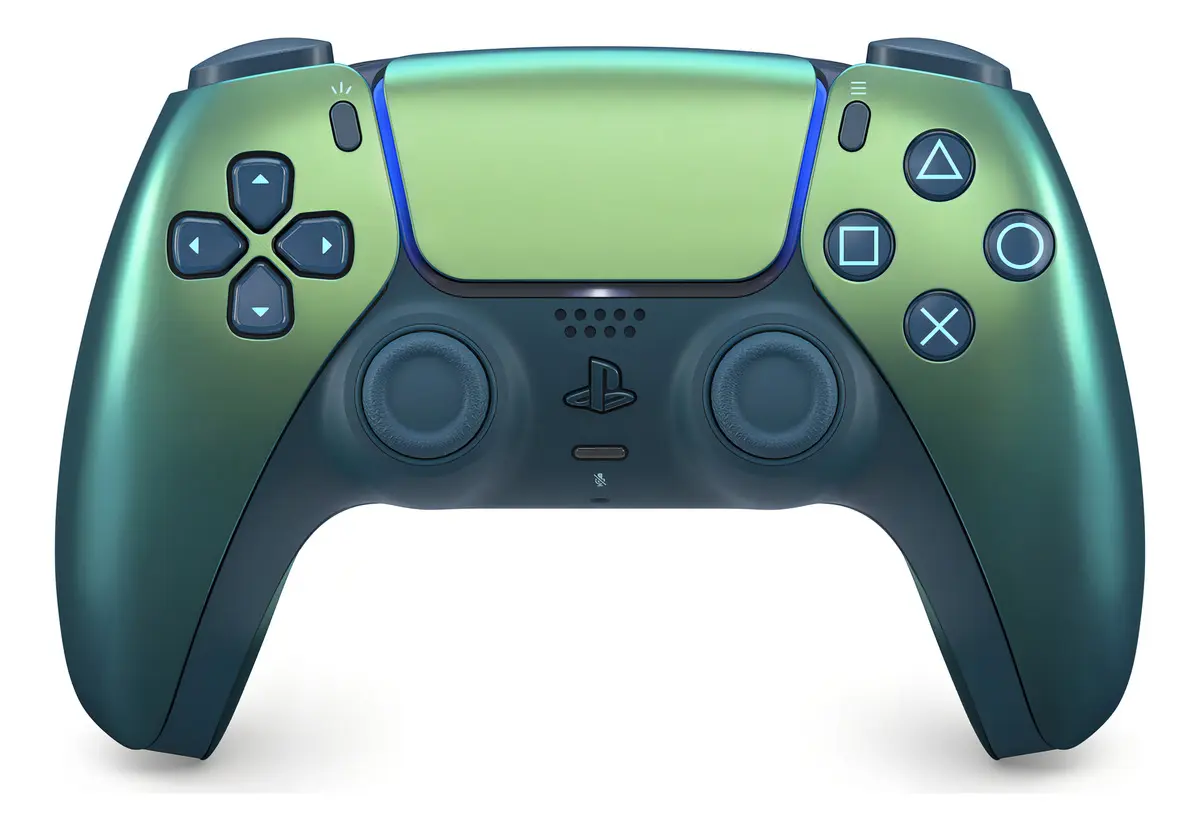 Controle sem fio DualSense Chroma Teal PS5 Sony CFI-ZCT1W cor verde