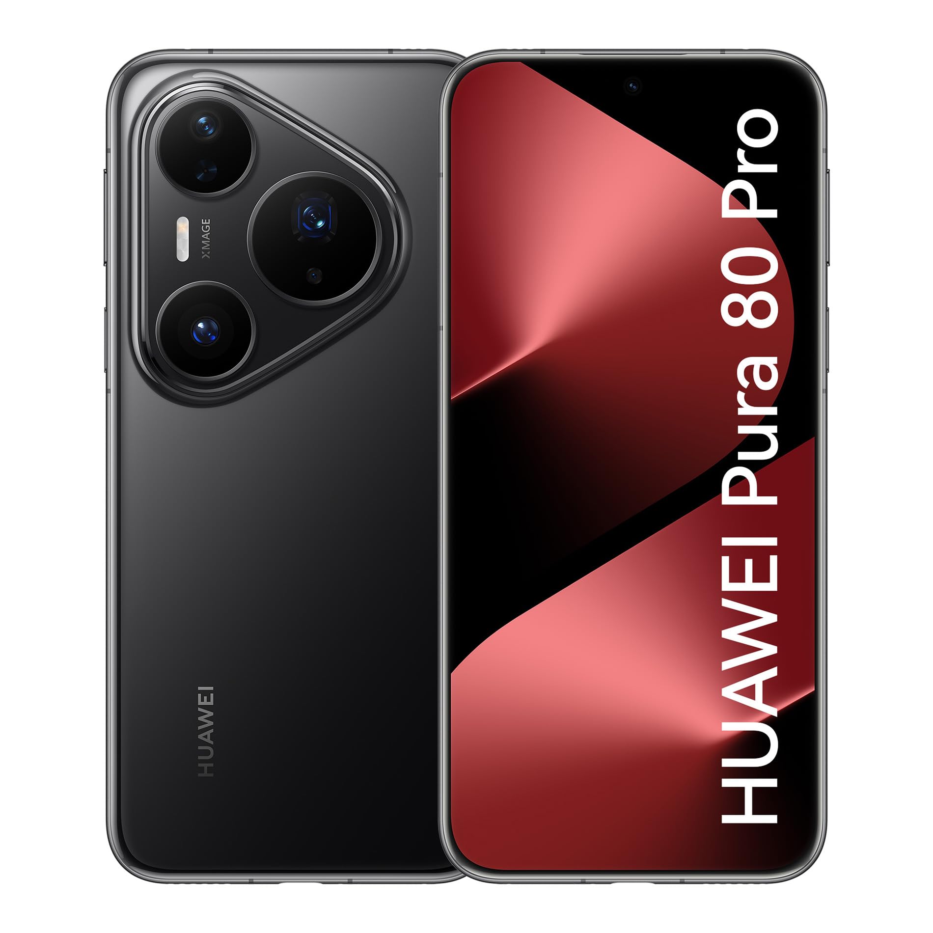 Smartphone, HUAWEI Pura 80 Pro 12GB+512GB, Câmera Ultra-iluminação de 1 Polegada, Câmera Teleobjetiva Macro Ultra-iluminação, Cancelamento de Ruído por IA, 5170 mAh, Dual SuperCharge,Celular Preto