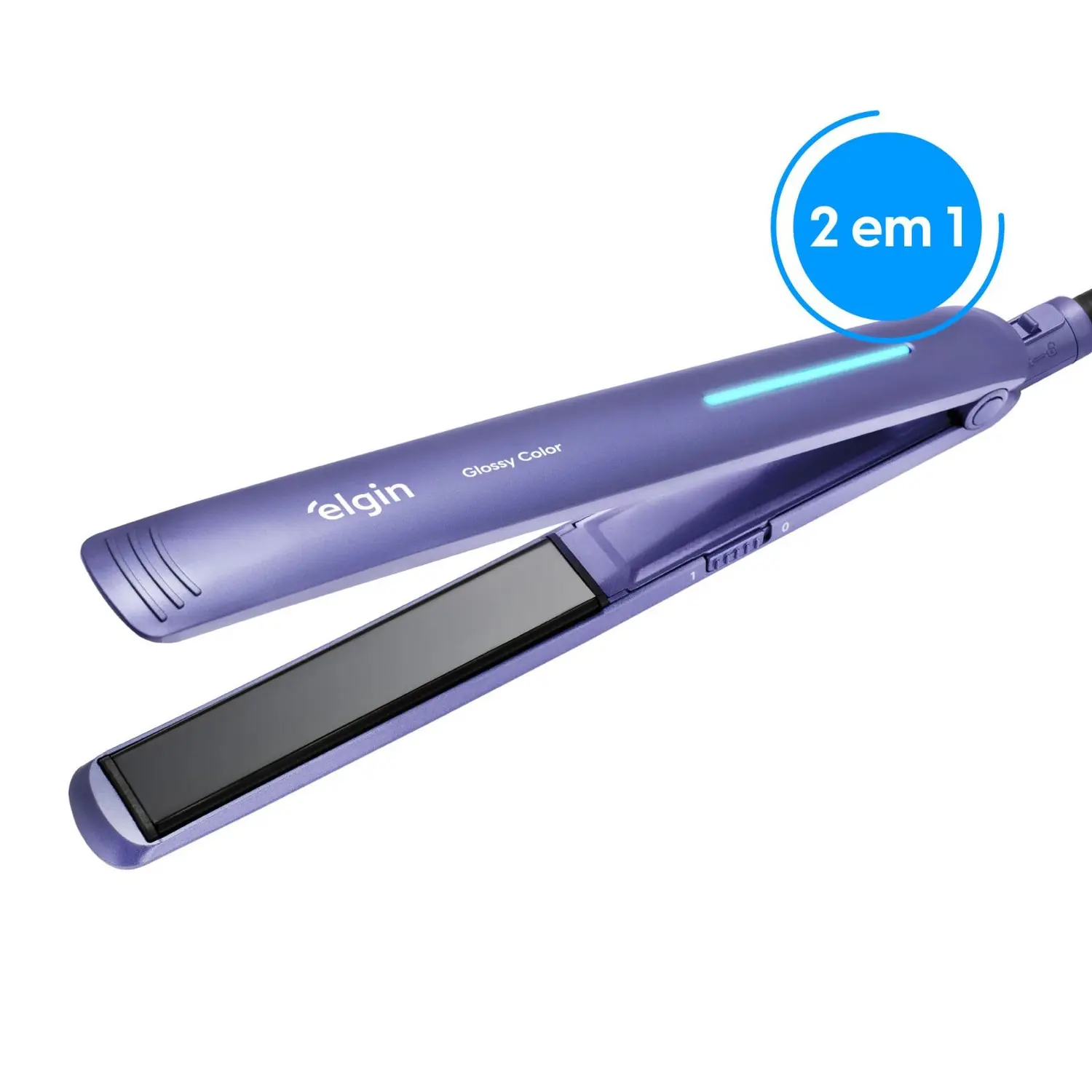 Prancha Alisadora Chapinha Elgin Glossy Color Bivolt 230C Tourmaline Íon -