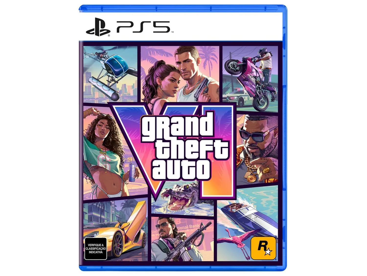 Jogo Grand Theft Auto VI (GTA 6) PS5 - Code in Box Pré-venda - Lançamento 19/11