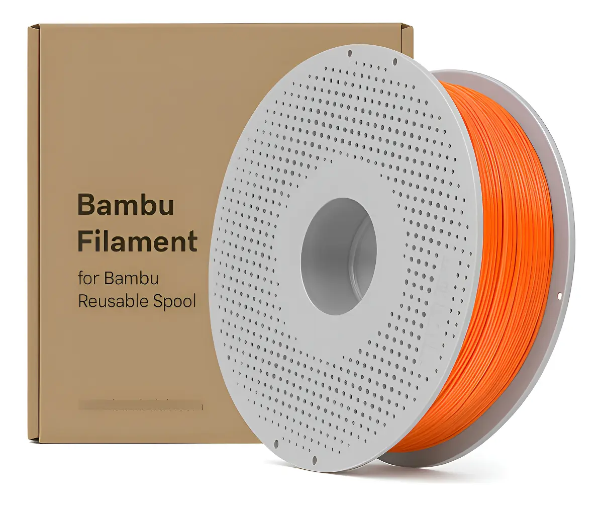 Filamento 3d Bambu Lab Pla Lite 1kg C/ Carretel Cores Cor Laranja