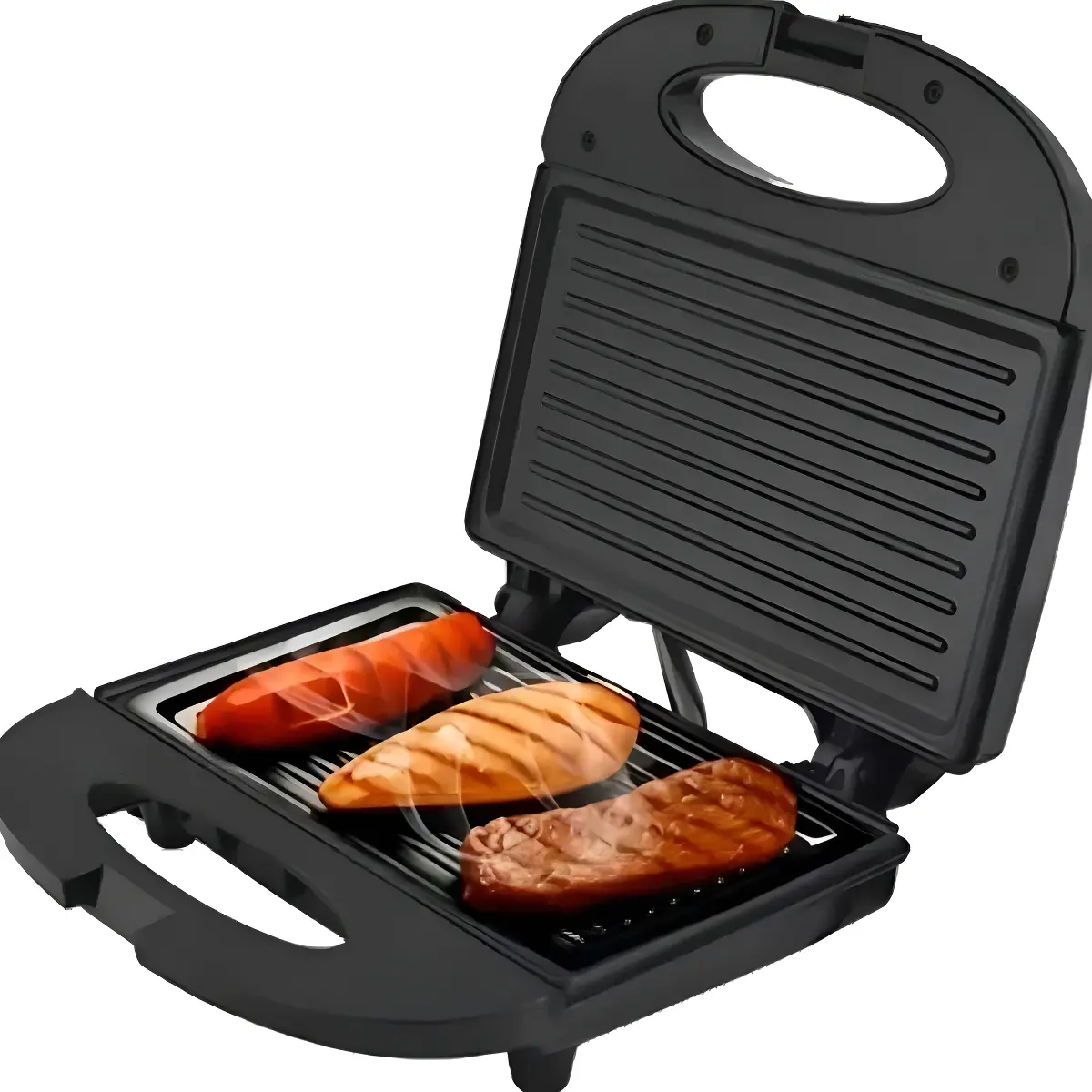 Sanduicheira Grill 2 Em 1 Preta 750w Preto Kian - R$ 63,9