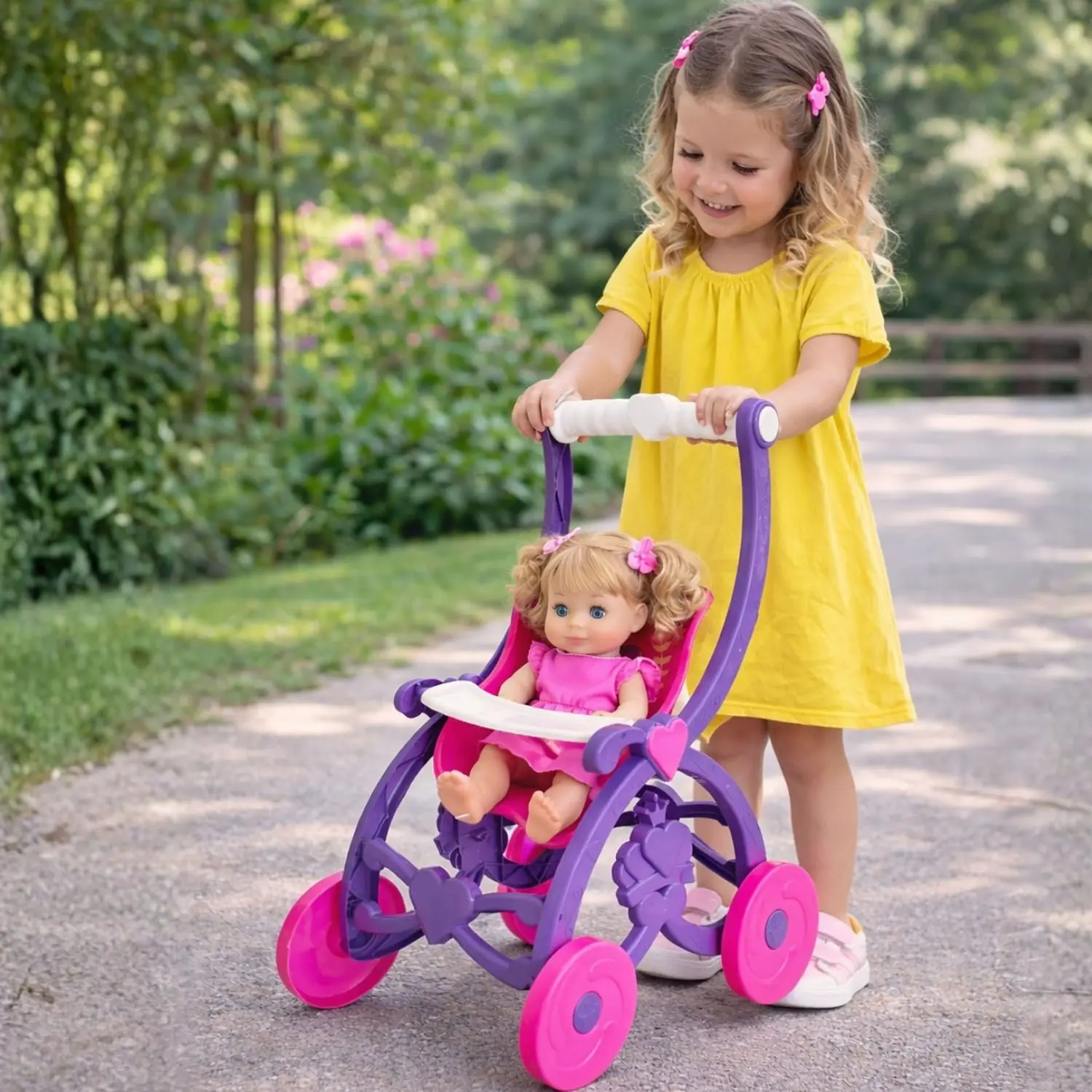Carrinho Boneca Grande Menina Brinquedo Infantil Bebe Oferta