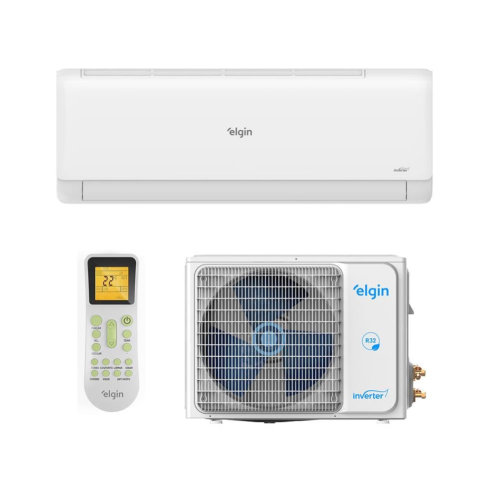 Ar-Condicionado Split HW Inverter Elgin Eco III Wi-Fi 9.000 BTUs R-32 Quente/Frio 220V