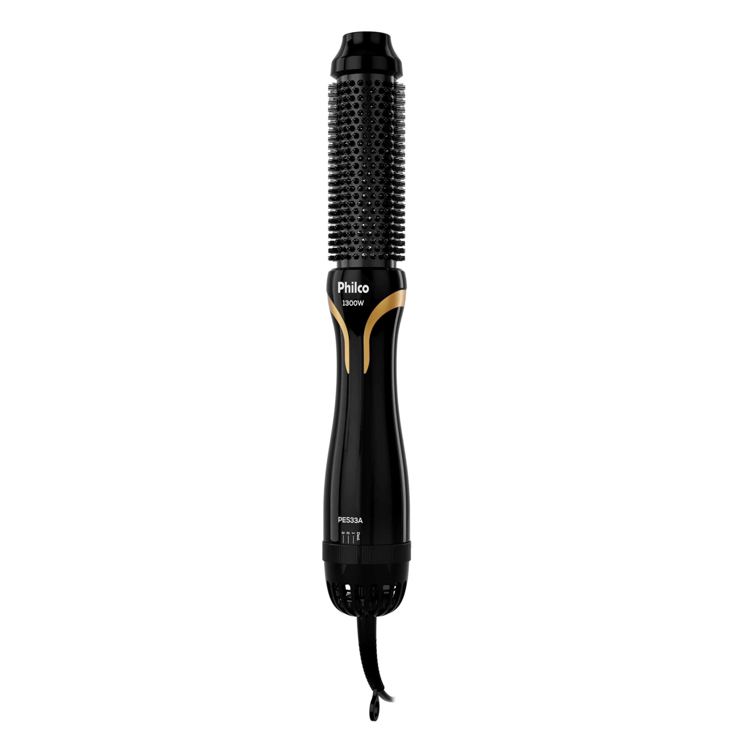 Philco Escova Secadora Bivolt 1300W Íons Tourmaline PES33A Tecnologia Íon Tourmaline