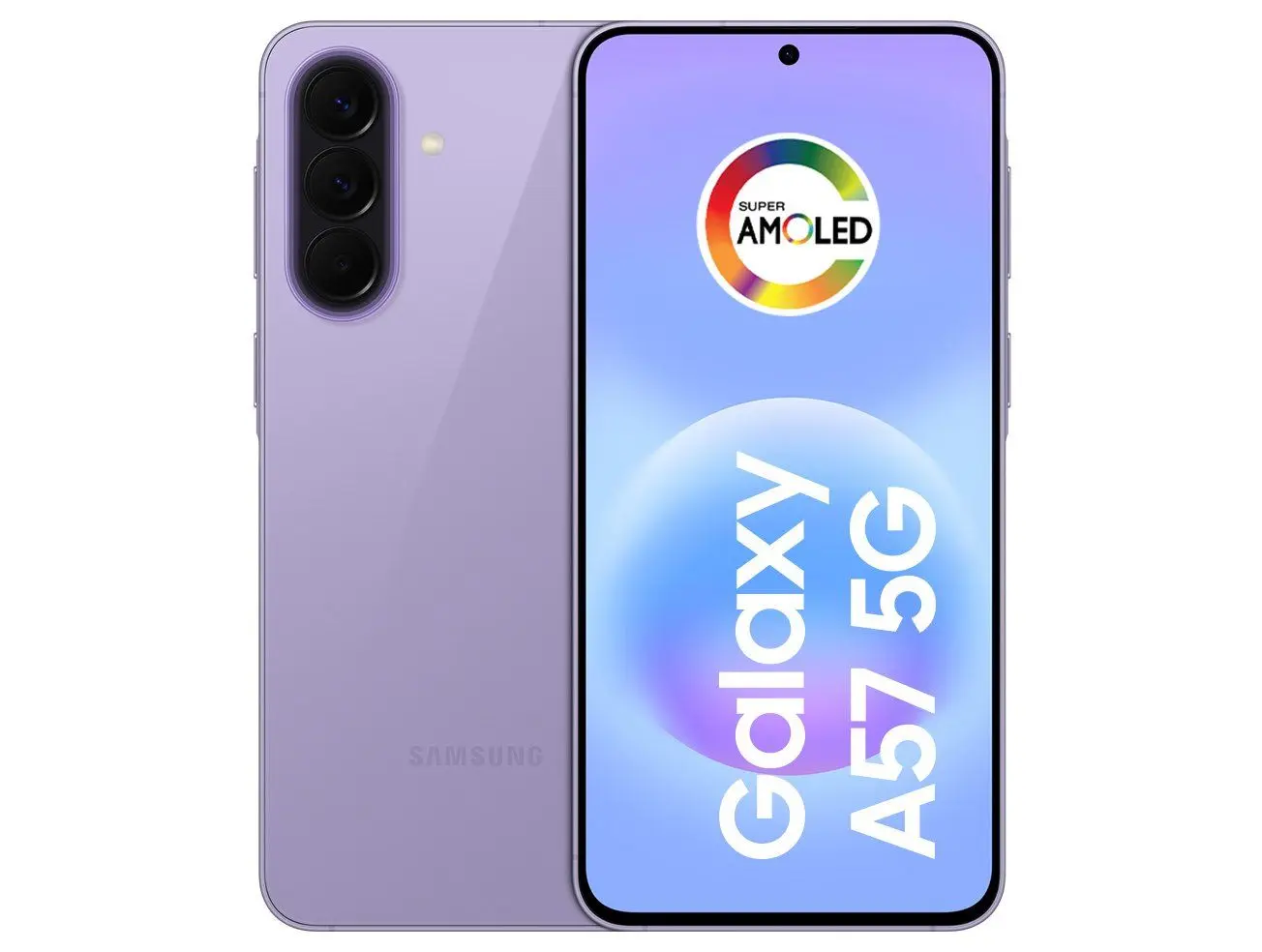 Celular Samsung Galaxy A57 128GB 5G 8GB RAM Lilás 6,7" Câm Tripla + Selfie 12MP
