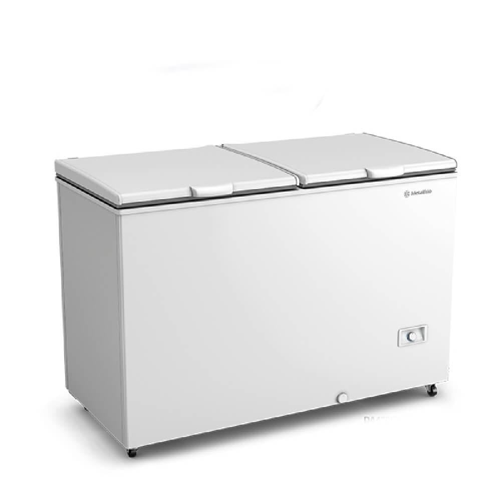 Freezer Horizontal Inverter 2 Tampas Metalfrio Dupla Ação 419 Litros DA420IF Branco - Bivolt