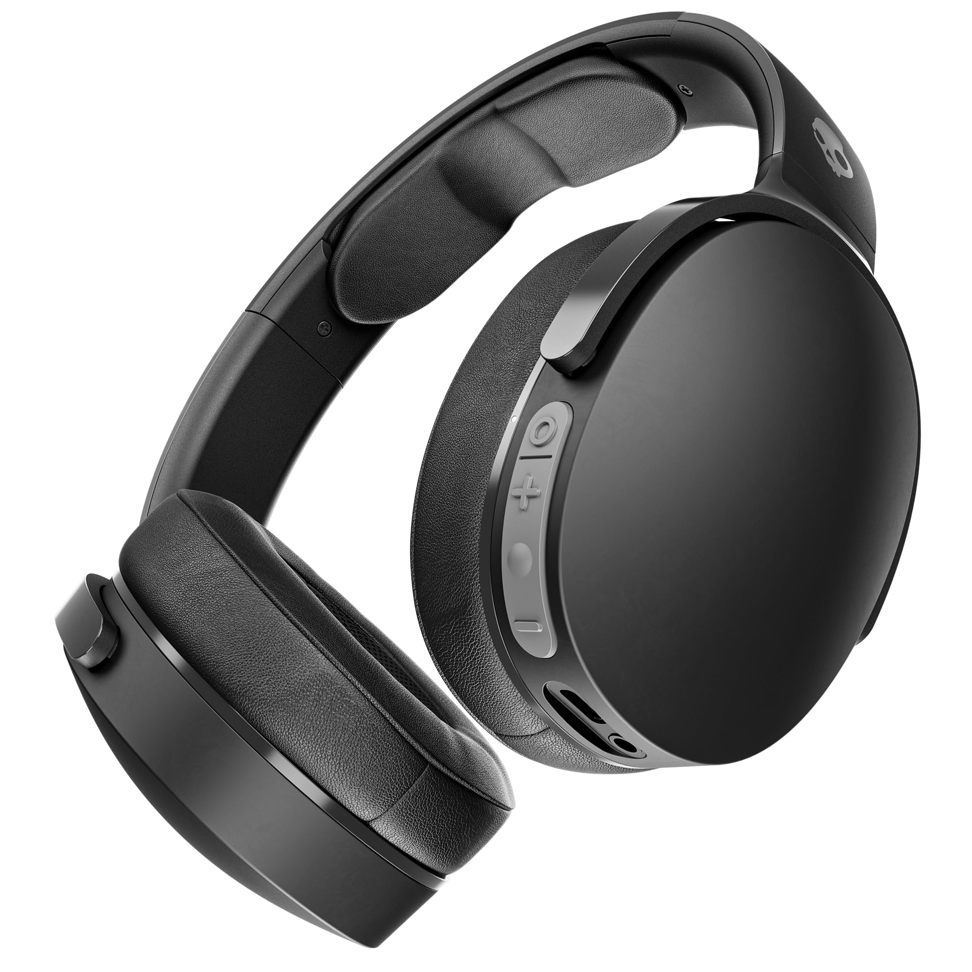 Fone de Ouvido Bluetooth Skullcandy Hesh Evo Over-Ear com Áudio Premium, Fio Removível, Carregamento Rápido e 36 Horas de Bateria – Preto
