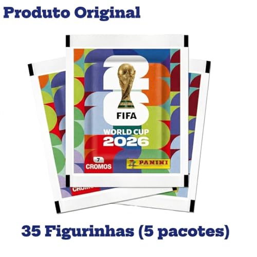 Kit 35 Figurinhas Copa do Mundo 2026(5 Pacotinhos)