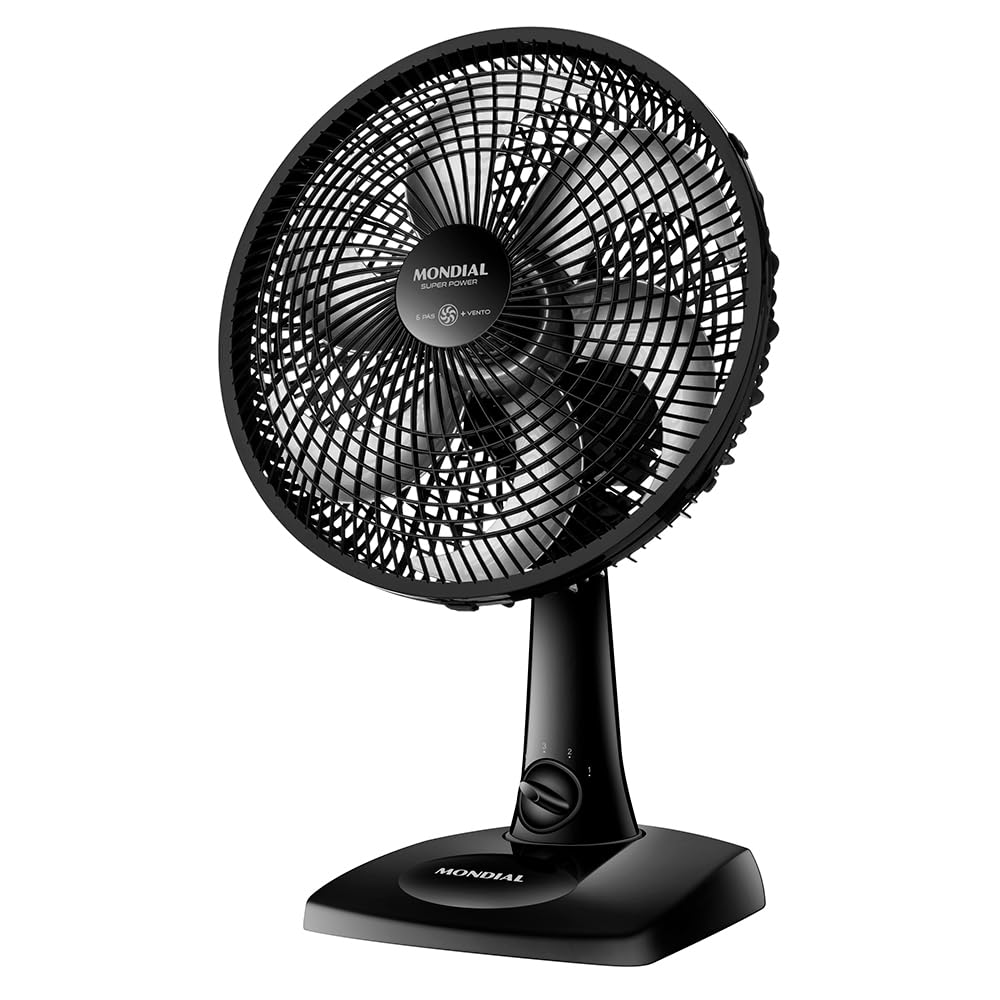 MONDIAL Ventilador de Mesa 110V, 30cm, 6 pás, Super Power - VSP-30-B